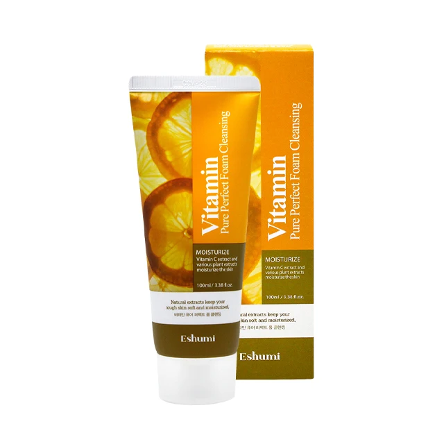 Made In Korea Hot Product Korean Beauty Korean Cosmetics High Quality and Hot Selling Eshumi Vitamin Pure Perfect Foam Cleansing