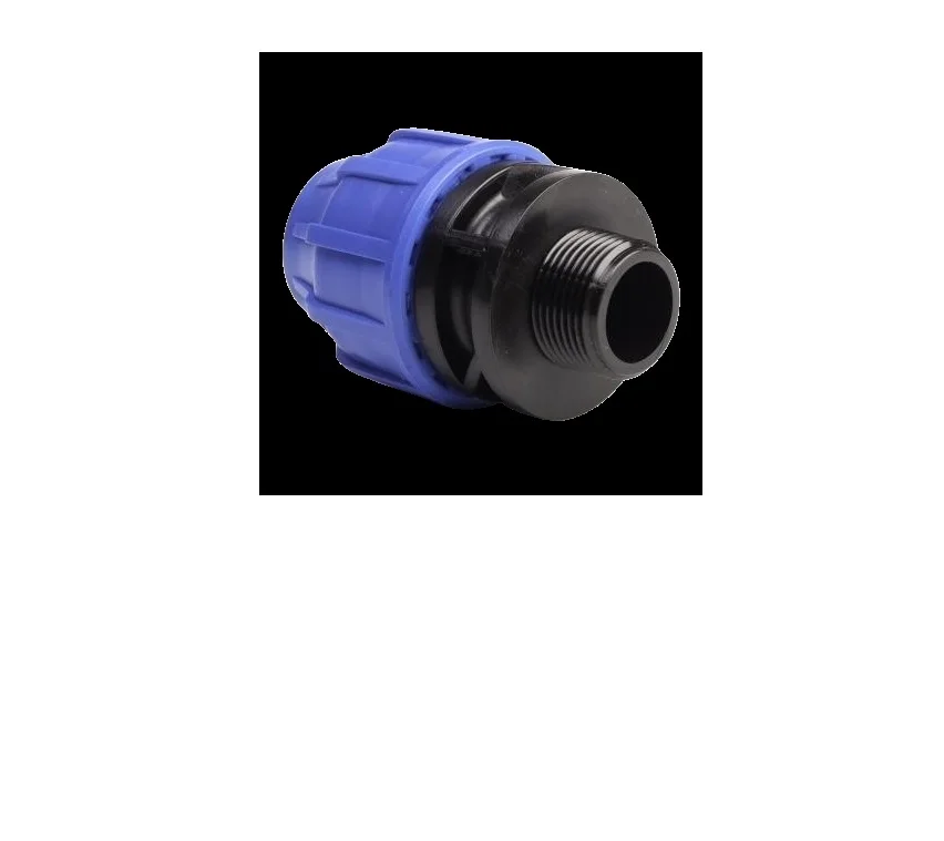 High Quality 8kg HDPE Plastic Male-Thread Coupling 63mmx2 Water Distribution Head Pipe Fittings Premium 8kg HDPE Pipe