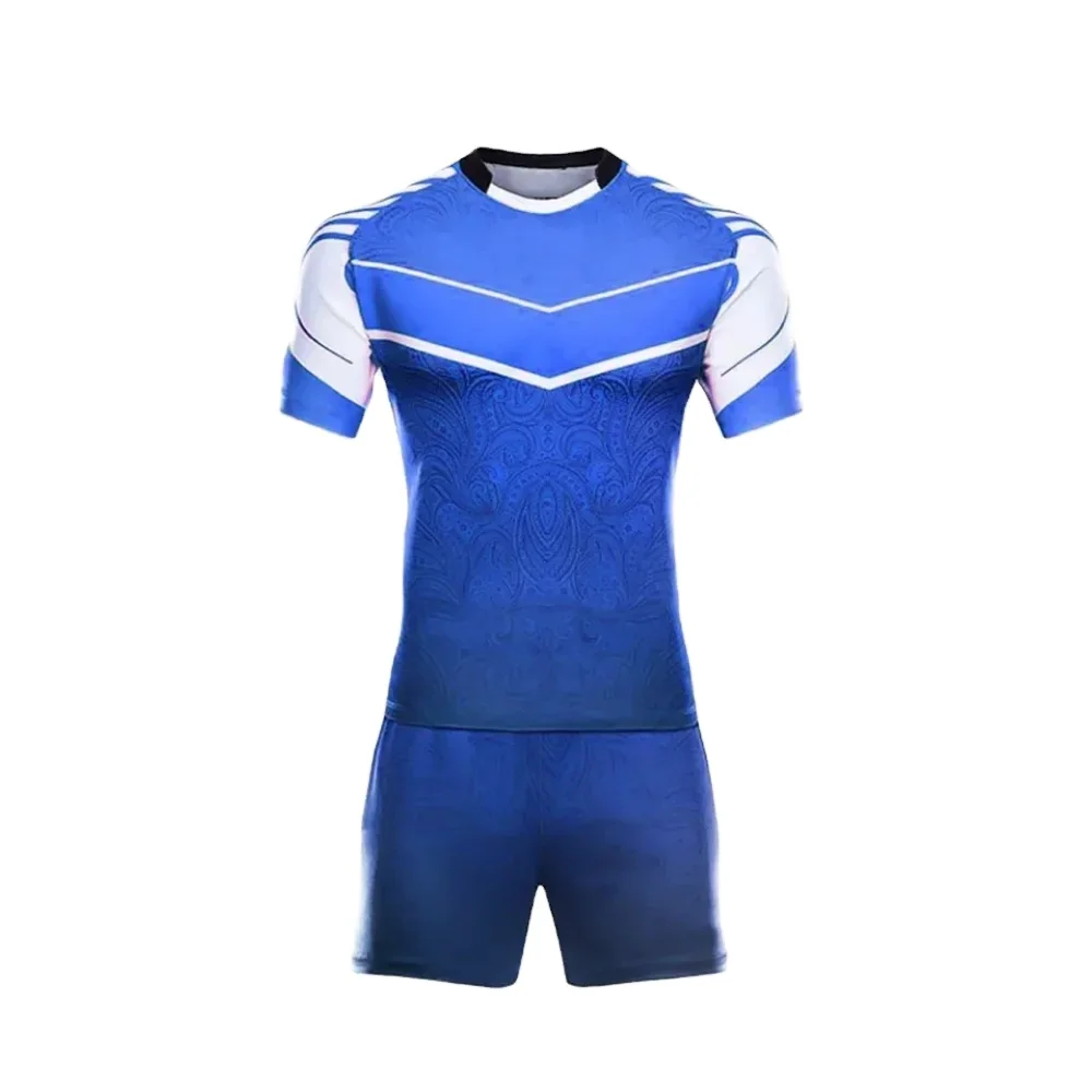 Latest Design Sublimated Factory Manufacturing Top Quality Hot Sale Custom New Rugby Shirt With Shorts Uniform Set