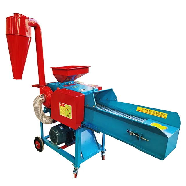 Forage chopper for animal feed/silage chaff cutter grass hammer mill corn stalk chopper cutting crusher machine