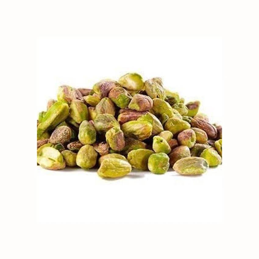 Зеленое ядро фисташки без скорлупы сырые фисташковые орехи для