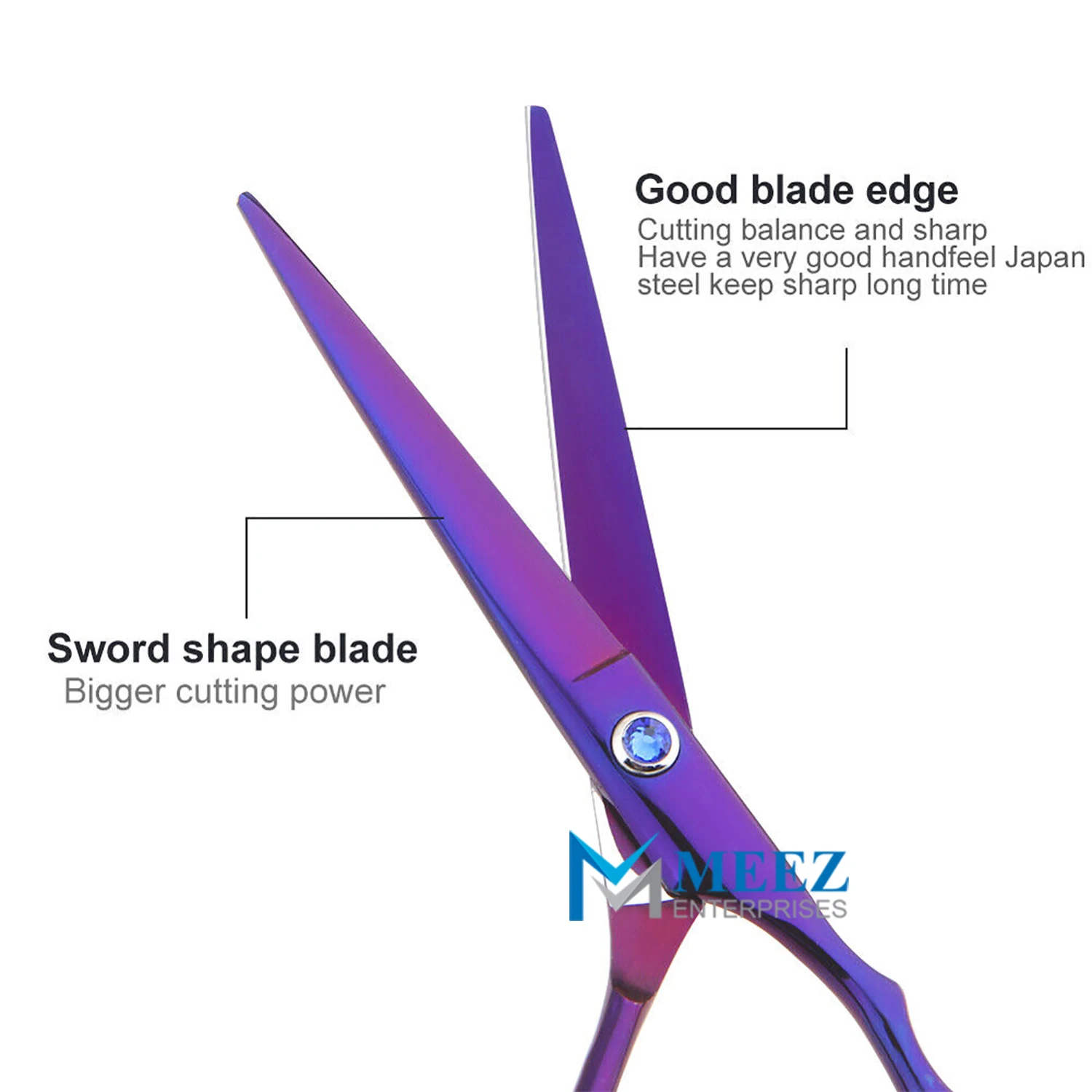 7 & 6 Inch Professional Hairdressing Hair Cutting Thinning Shears Barber Scissors Set