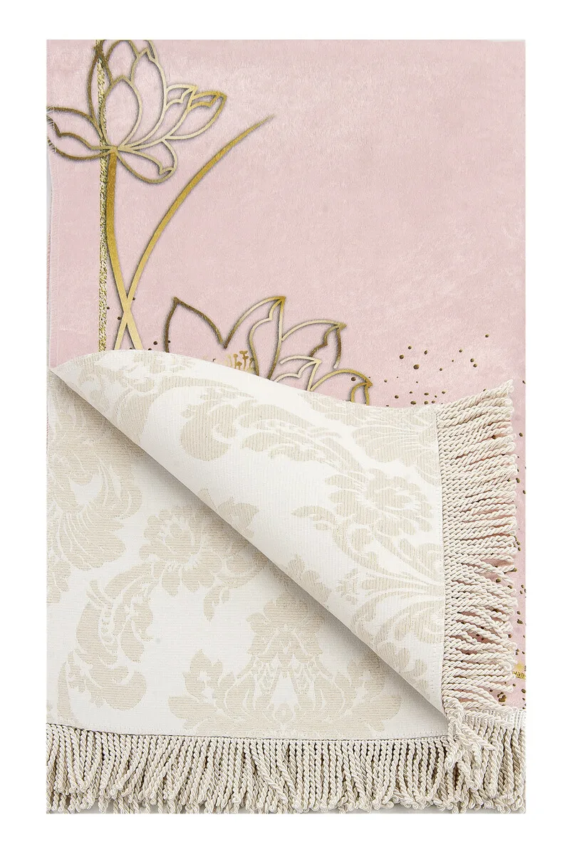 Soft Texture Polyester Prayer Mat Muslim Praying Rug Traditional Islamic Accessories 516 Gram 70 * 118 cm High Quality Sajjadah