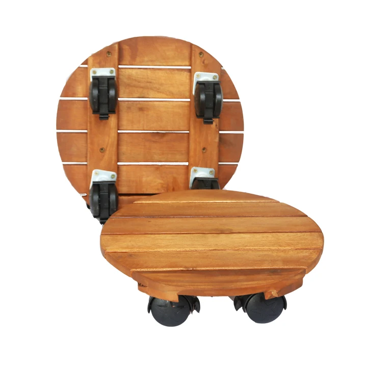 Подставка для растений с колесами 30x30 см