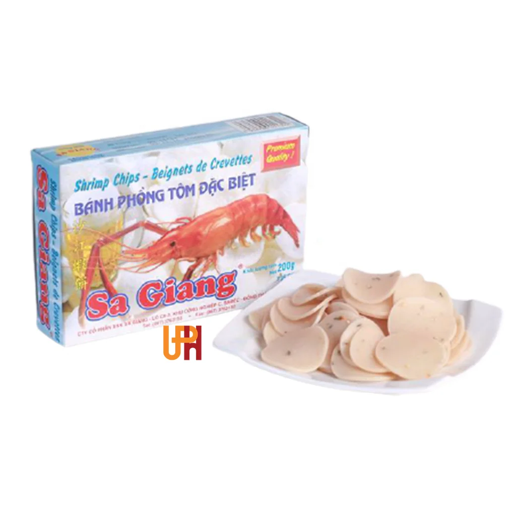 Whole Price Dried Seafood Colored Prawn Crackers for Fried Seafood Snacks Seafood Shrimp Chips 15% - 200gram