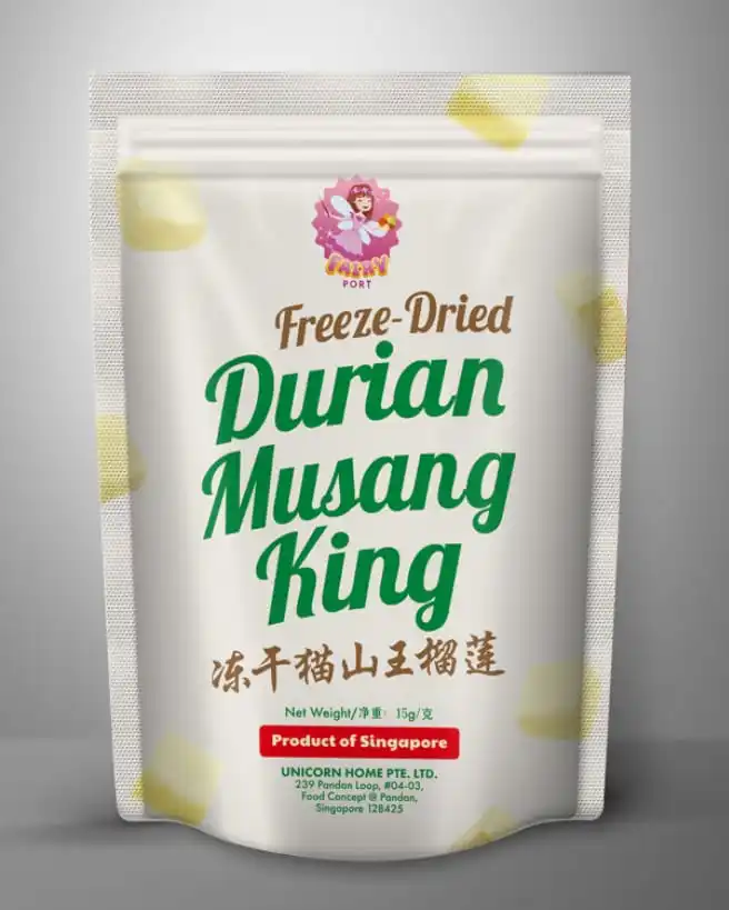 High Quality Delicious Authentic Taste 60g Musang King Durian Freeze Dried Ready to Eat Sweet Top-Notch Flavor Snack for All Age