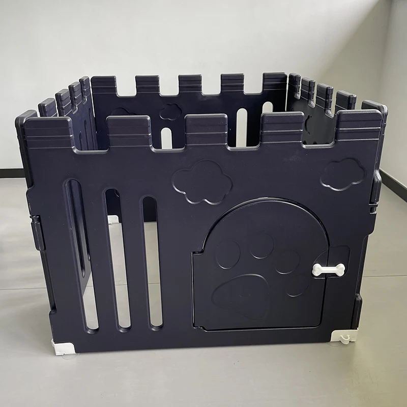 Factory plastic cheap new temporary animal husky dog house playpen kennel outdoor dog playpen dog fence with door