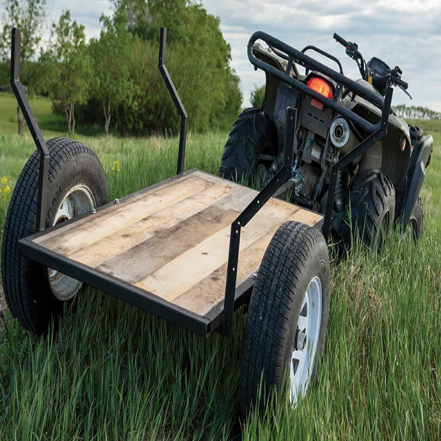 Best Price 3/4 Axle Tri-Bead Turntable 20/40FT Full Farm Trailer Transport Cargo and Container Drawbar Trailer for Sale