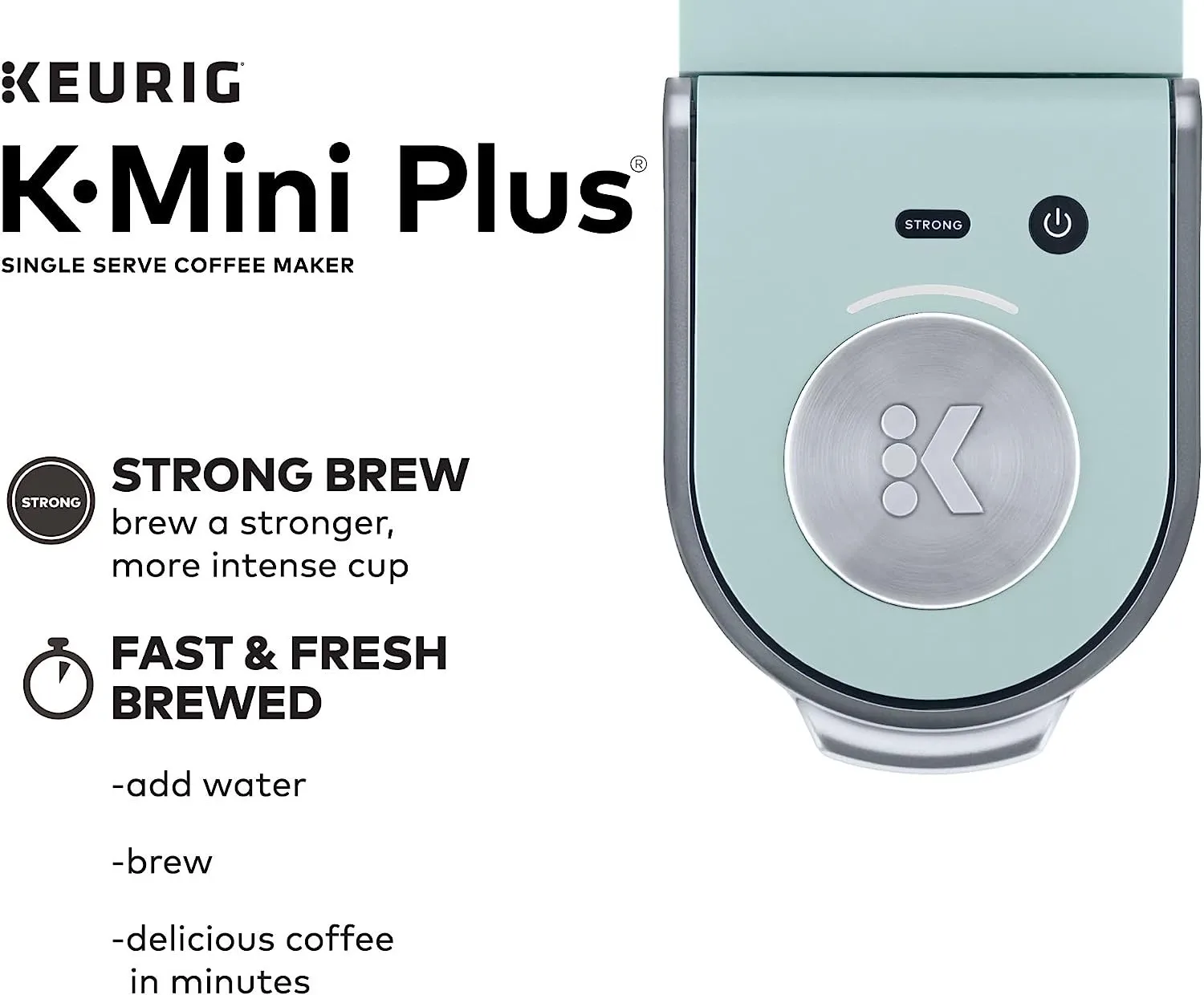 NEW PRODUCT Keurig K-Mini Plus Coffee Maker, Single Serve K-Cup Pod Coffee Brewer, 6 to 12 oz