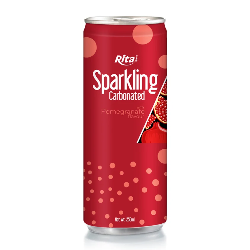 Factory Beverages from Vietnam Best Sell Carbonated Drink 250ml Sparkling Water with MIxed Fruit Flavor