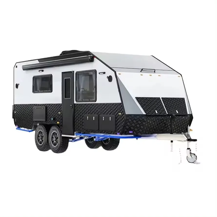 Hot Mobile Motorhomes camper trailer off road travel trailer Caravan Mobile Home Motorhome