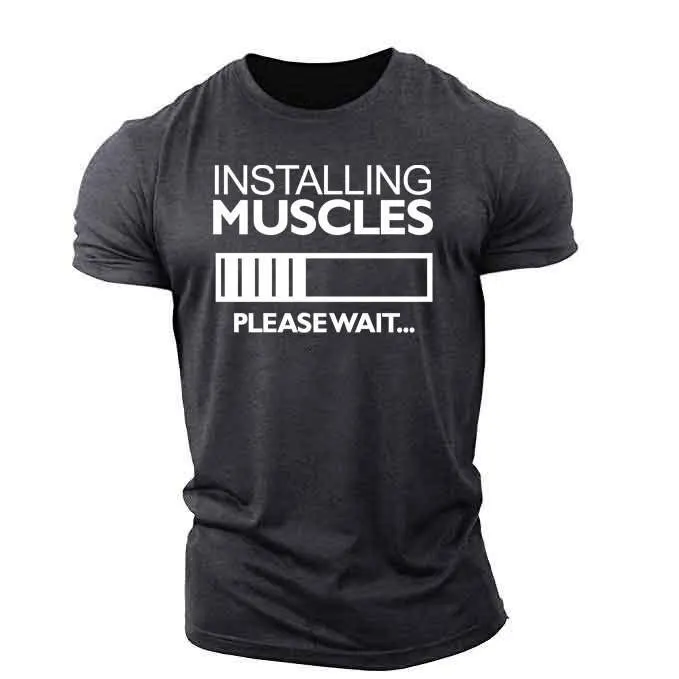 Printed Men Gym T shirt 100% Cotton In Best Quality Pakistan Made