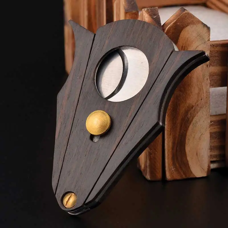 Высокое качество для путешествий идеальный резак капель дождя деревянная нержавеющая сталь настольный сигар