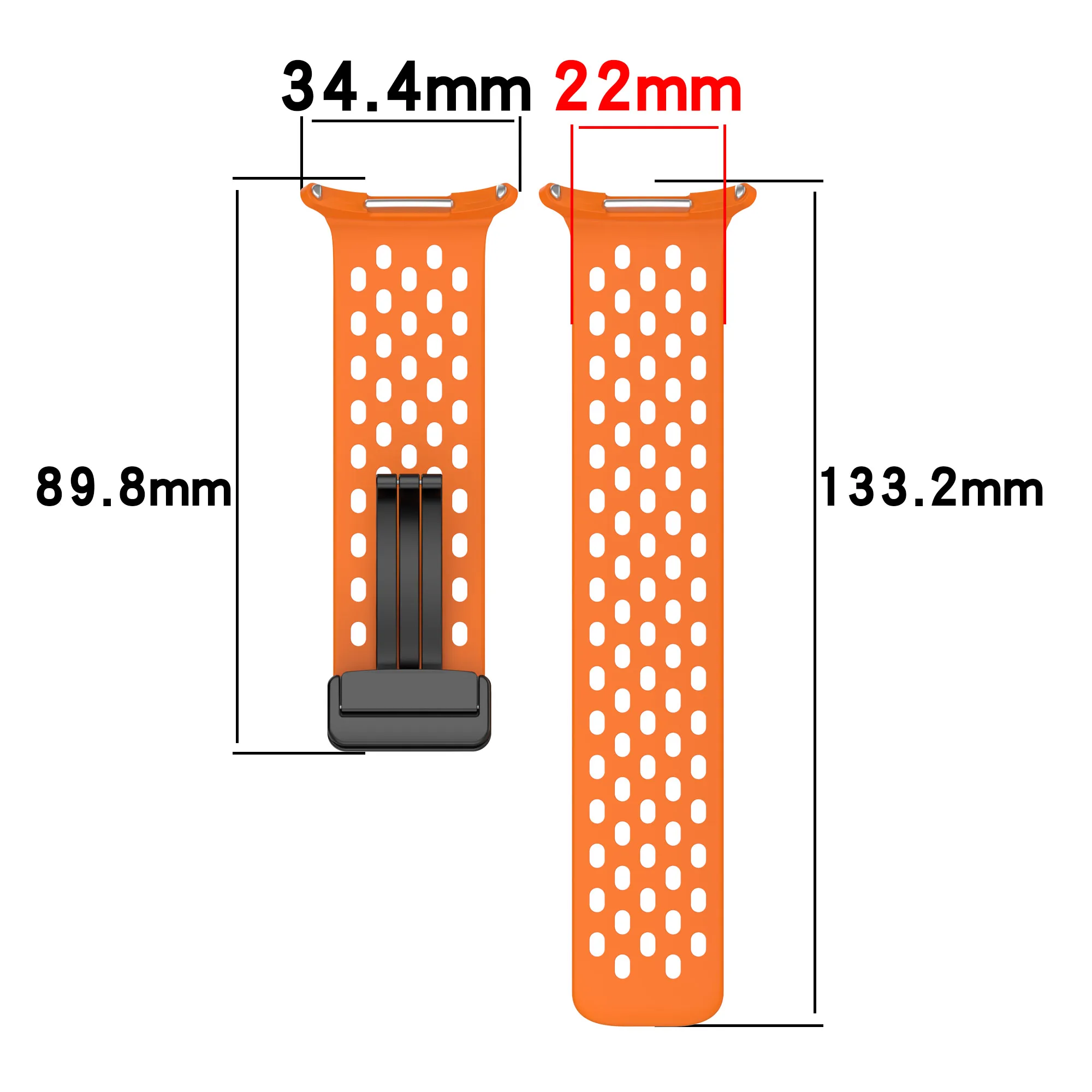 Sport Wristband Breathable Hole Design Magnetic Buckle Watch Band for Samsung Galaxy Watch 7 Ultra 47mm Silicone watch Strap