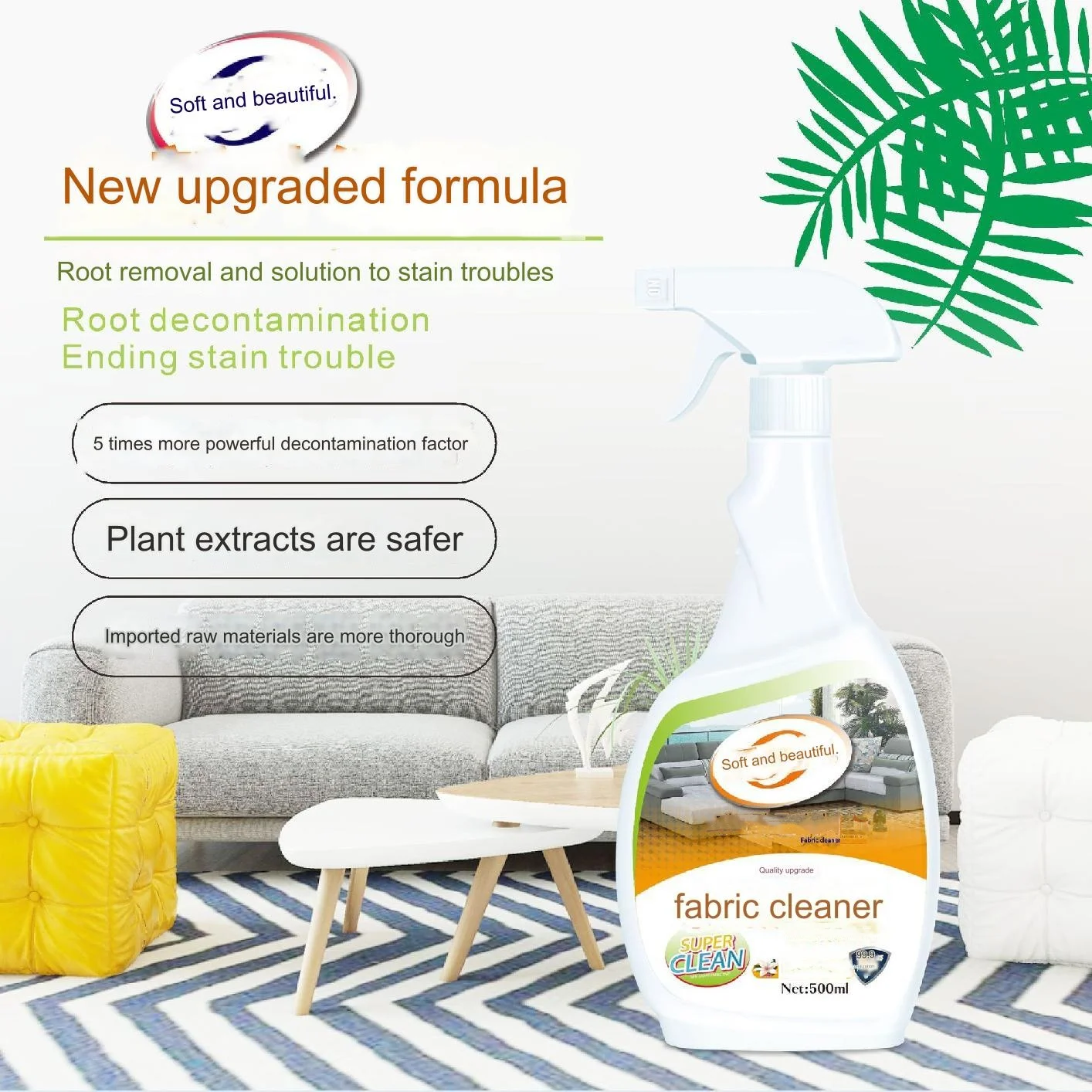 500ml Sell like hot cakes fabric sofa cleaner carpet cleaner dry cleaning spray