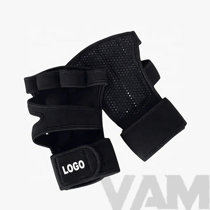 New Ventilated Weight Lifting Workout Gloves with Built-in Wrist Wrap for Men and Women Gym Fitness, Cross Training Hand Support