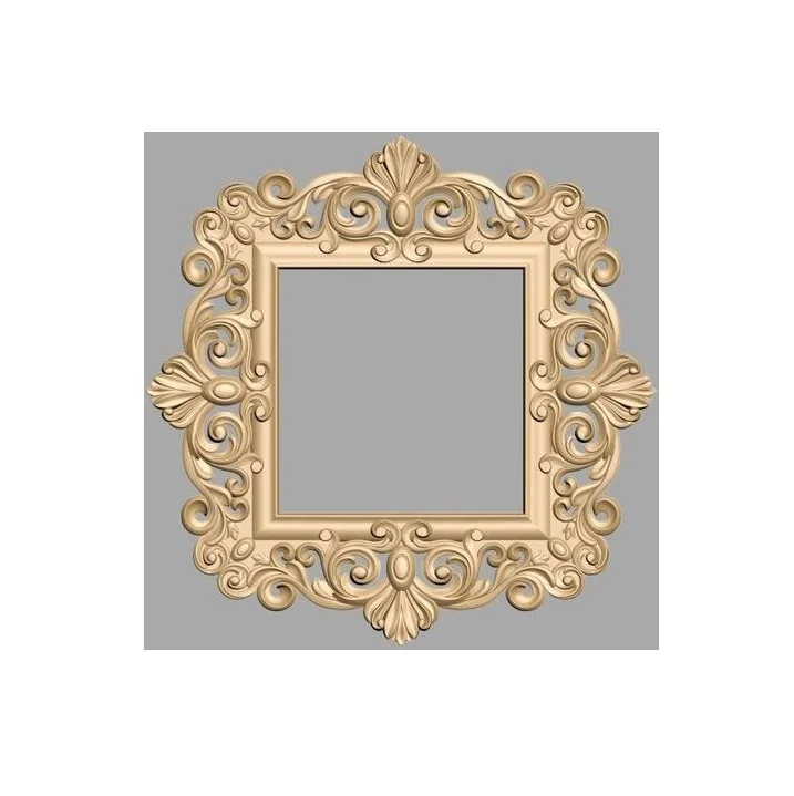 Wooden carving wall mirror frame For living room decorations Buy Wood crafted modern wall mirror at low price