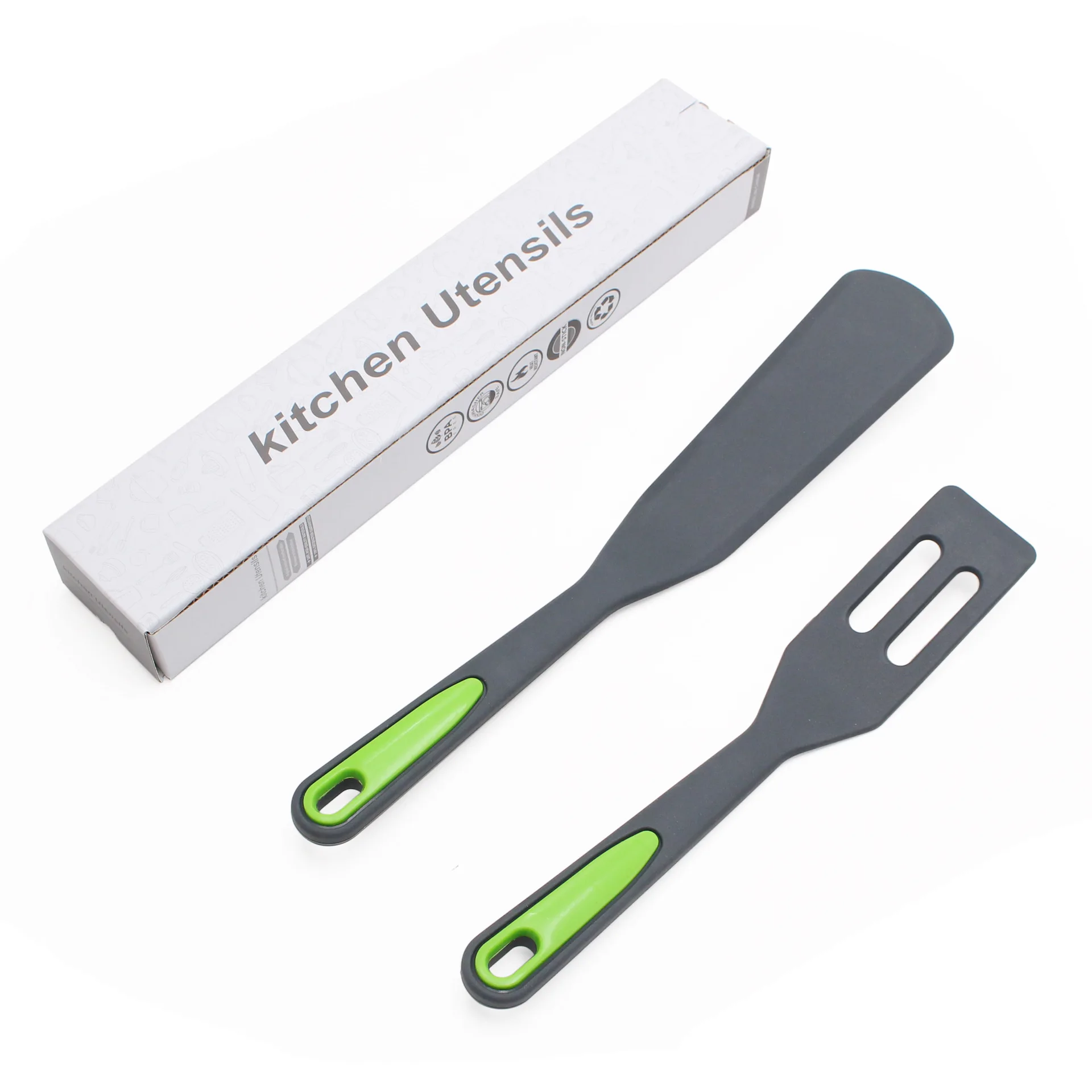 new kitchen gadgets 2023 2 Pcs Shovel Brownie Cookie Leakage Shovel Egg Fish Frying Silicone Kitchen Tools