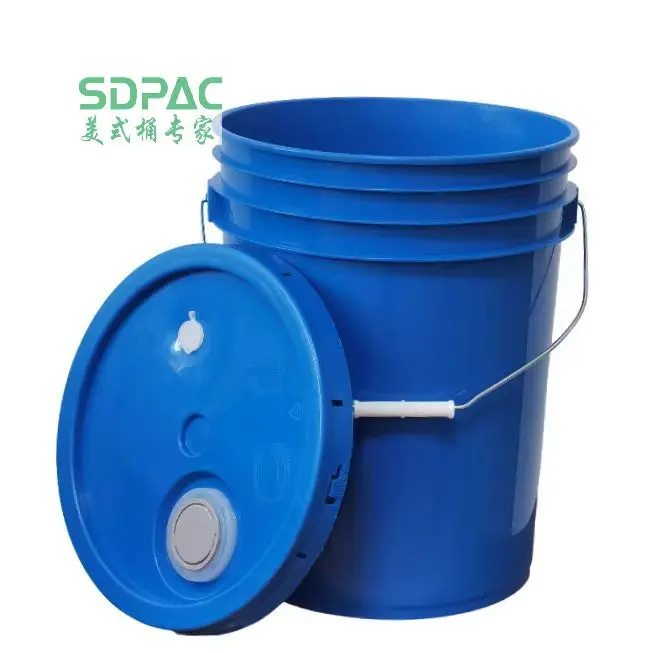 5 Gallon 20l Plastic Bucket Detergent With Vented Lid and Pump
