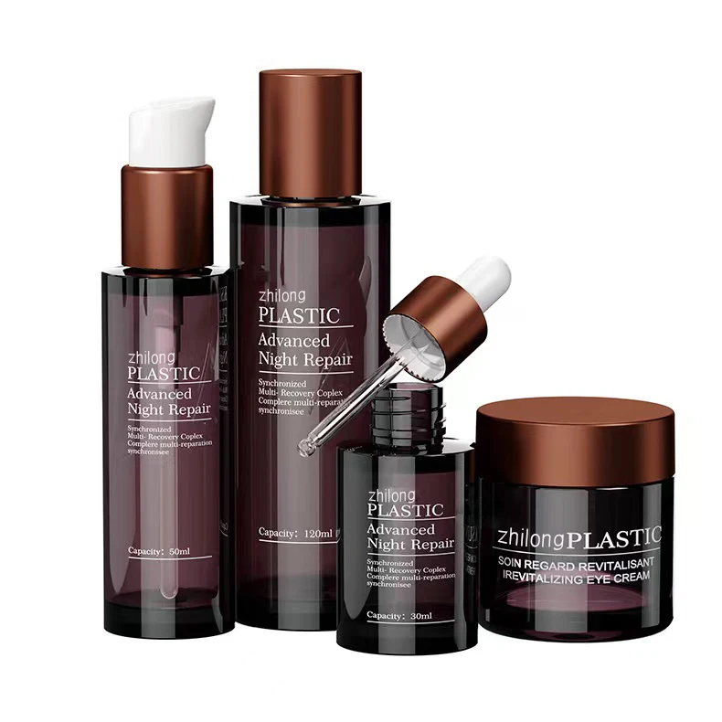 Spot PETG thick-walled plastic 30ml dropper bottle 50ml120ml sub-bottle lotion bottle essence cosmetic container set