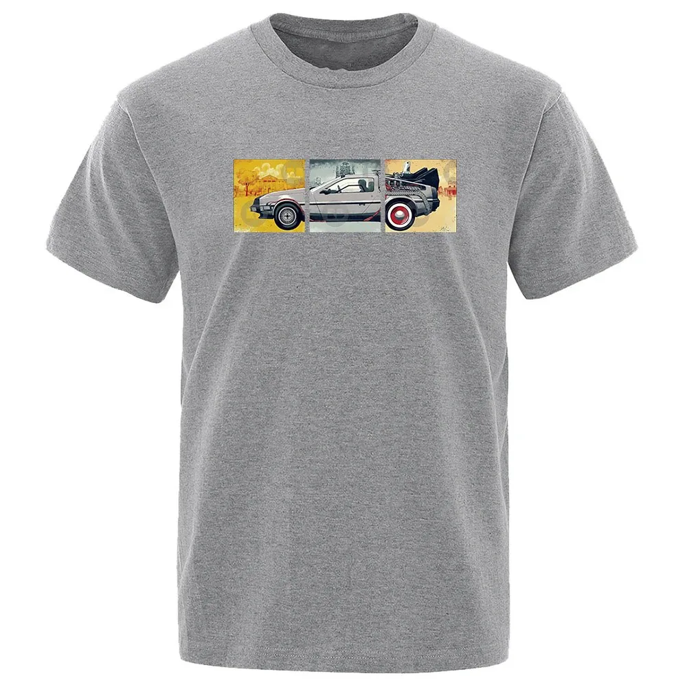 Future Fashion Funny Print T Shirt O-neck Cotton Short Sleeve Summer Brand T-shirt Men Classic Movie Series Back  TSS-0051C