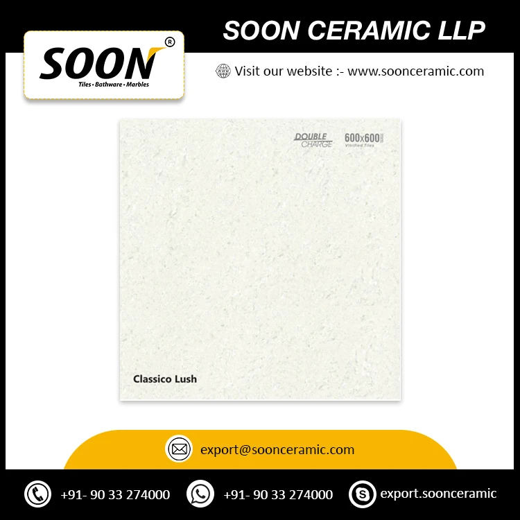 Glossy Surface 600X600MM Classico Lush Tile Room Outdoor Interior Wall External Wall Porcelain Tile