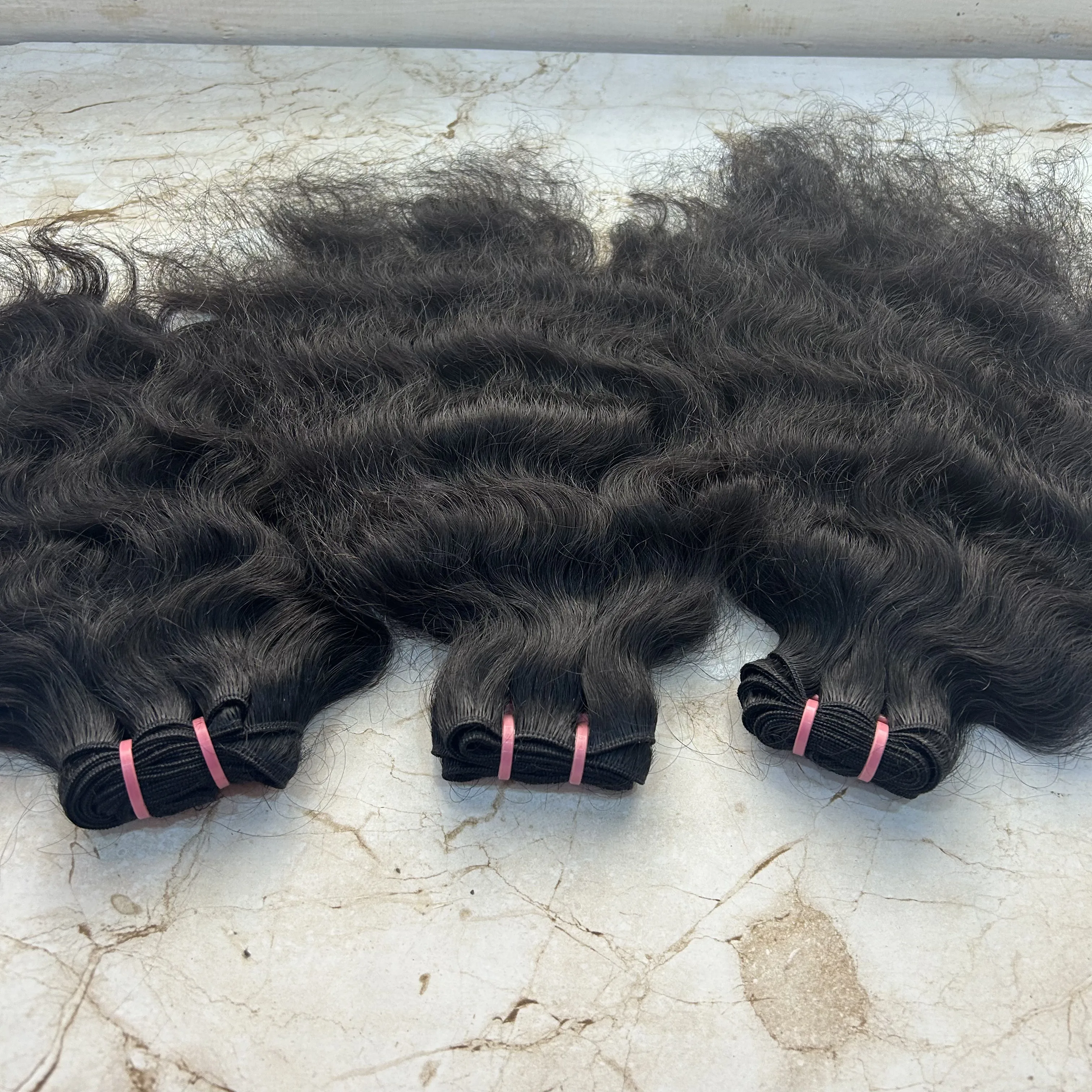 Arrow Hair Exporters Offer Natural Loose Deep Wave Machine Weft Hair Bundles Raw Indian Human Hair Low Prices Braiding Wigs