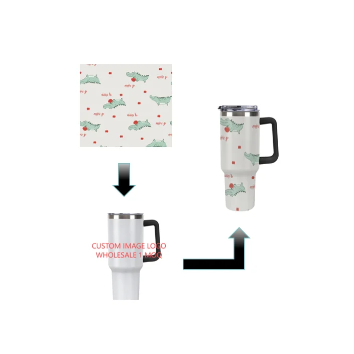 Индивидуальные Пользовательские 40 унций классические вакуумные металлические из нержавеющей стали 30 унций чашки изолированные кружки кофе 40 унций стакан с ручкой соломенная крышка