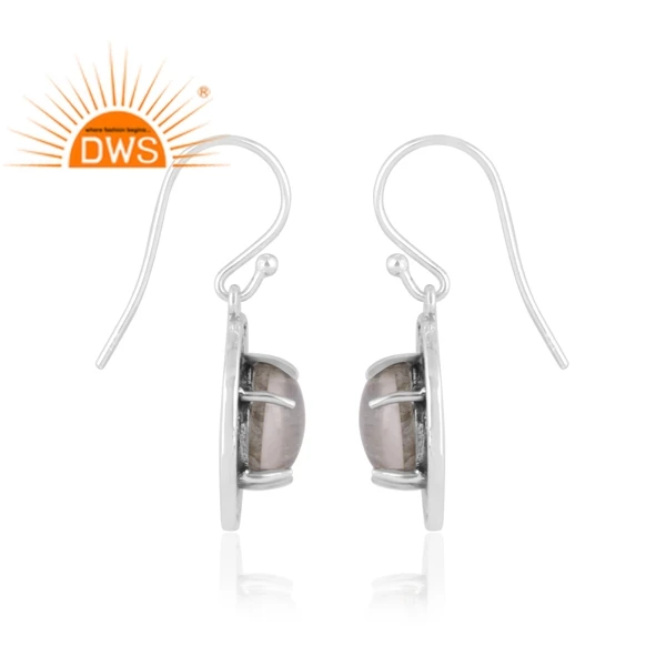 Best Quality Oxidized Sterling Silver Doublet Apache Gold Crystal Gemstone Dangle Earring Custom Jewelry Manufacturer