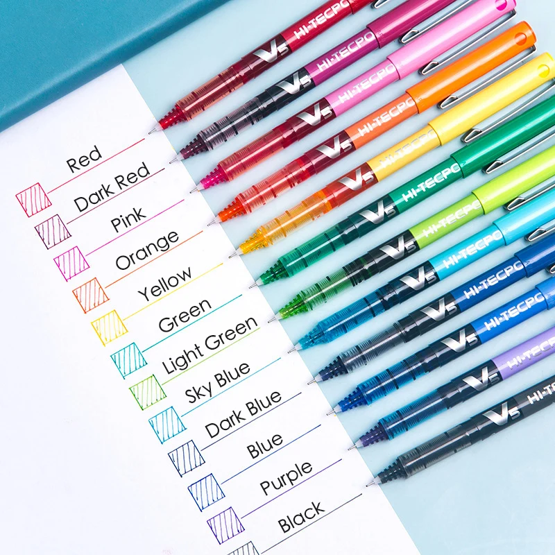 FOR Japan Baile V5 gel pen water-based test students-Delivery in China(Order remark color)