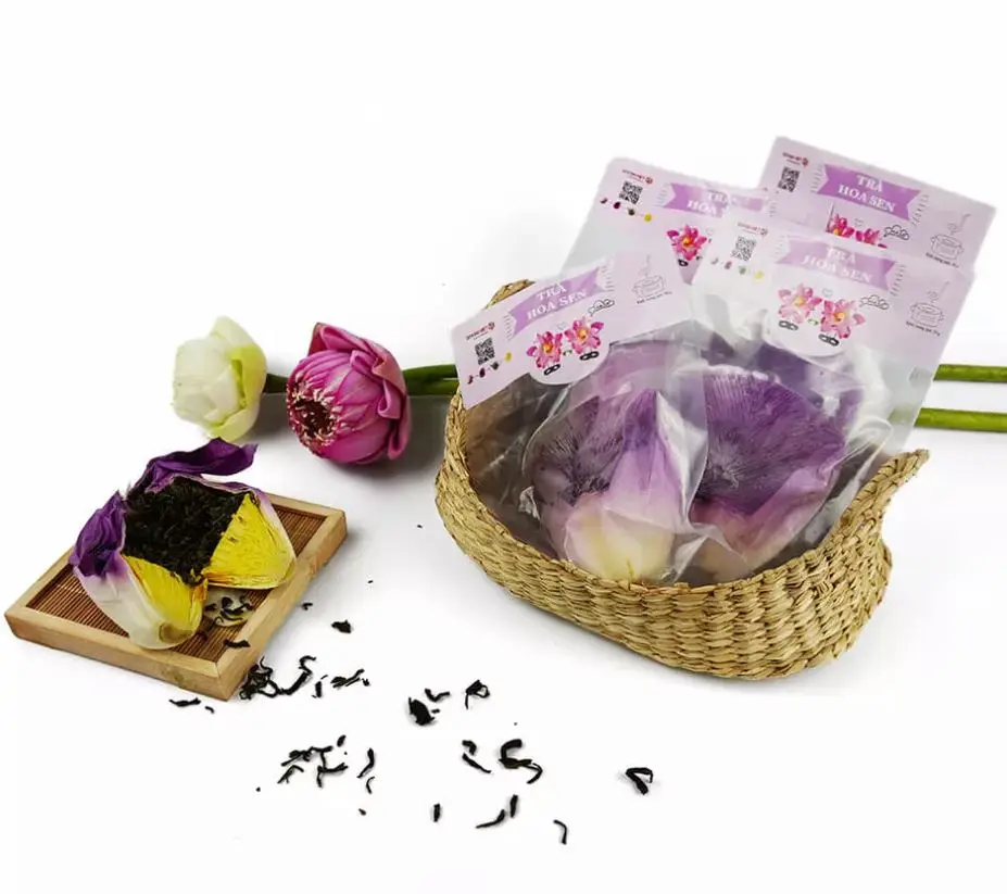 Type Using Best Flavor Ingredient ISO Certified Vietnam Popularity OEM Support wholesale tea Lotus Flower Tea