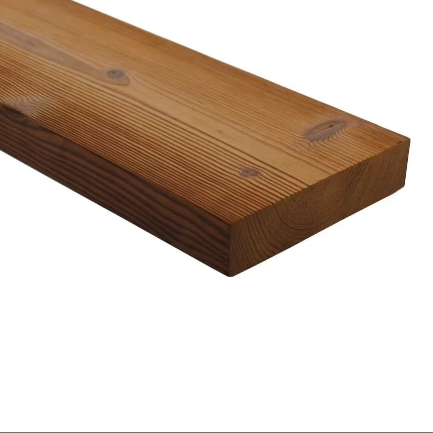 Modern Style Solid Wood Thermowood Pine Decking 26x118mm Excellent Quality Smooth Surface Hot Selling for Outdoor Use