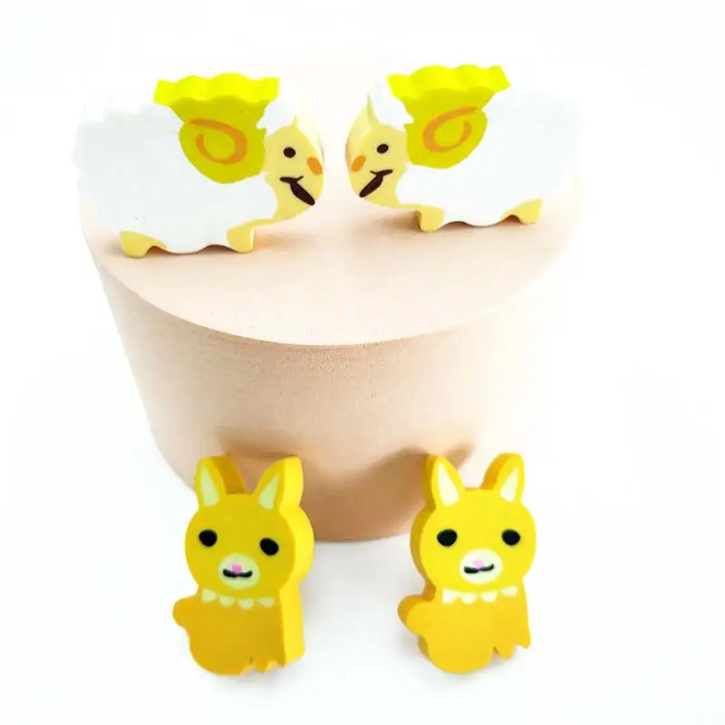 Best Quality Rubber Shaped With Animals Wholesale Bulk  Eraser for Kids Pencil Mistake