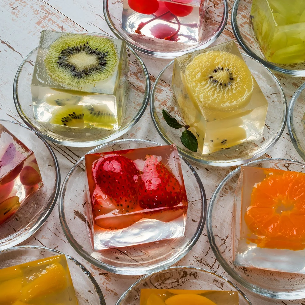 Best product in 2022 Honeydew Melon Flavor Jelly Powder jelly fruit for cooking 140g box packing from Vietnam