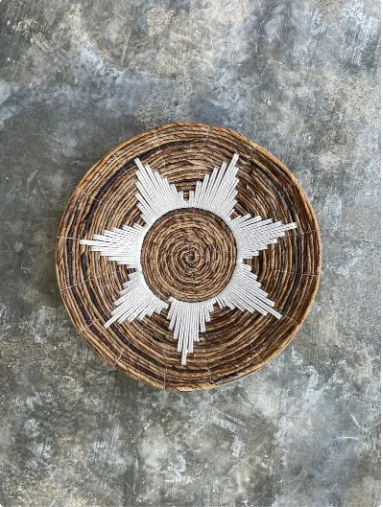 Хлопковая богемная Настенная Корзина банан настенная подвесная тарелка Настенный декор от вьетнамского производителя