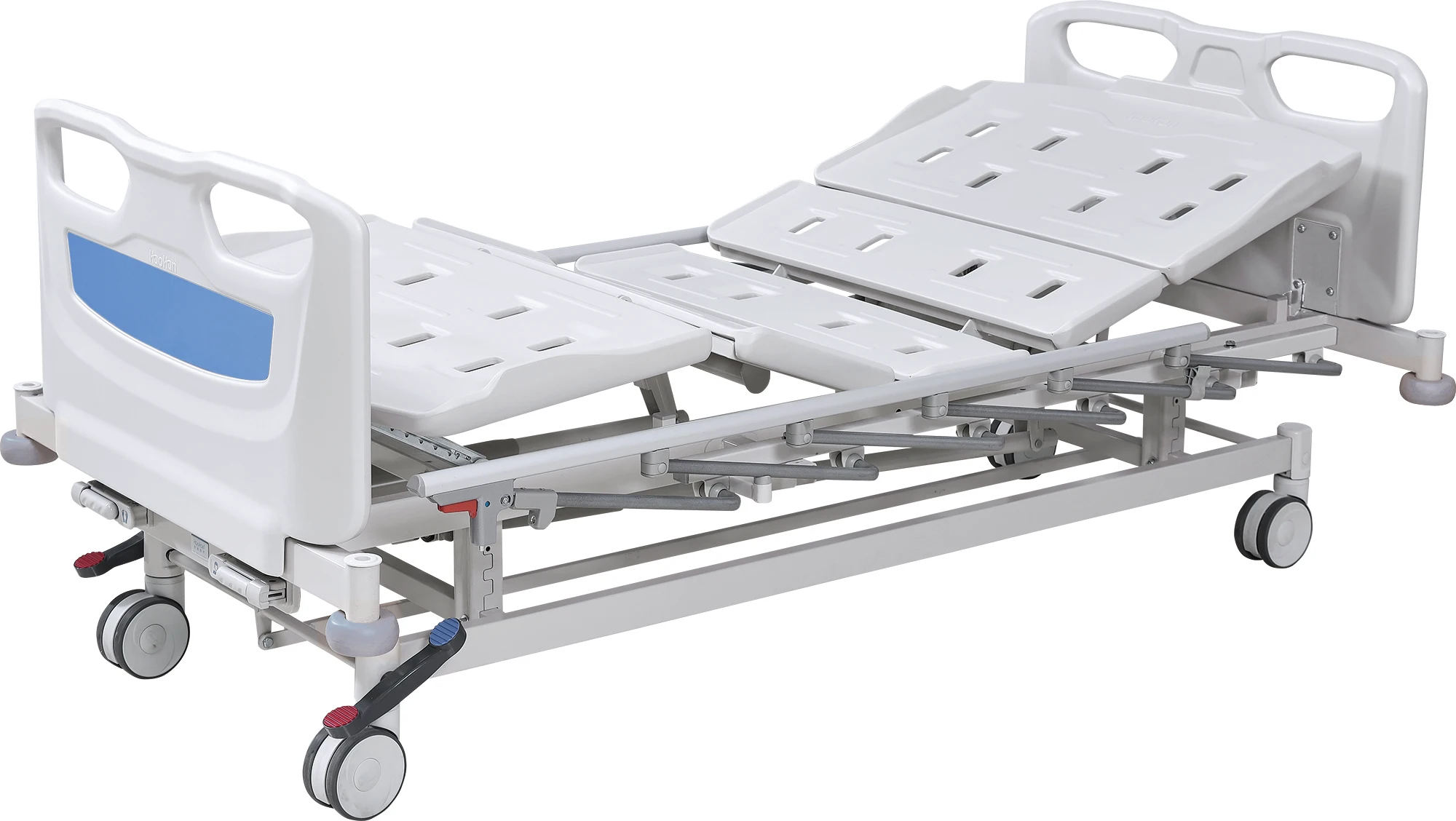 HH/BC-F-3-G-020 ABS Высококачественная многофункциональная ручная двухколесная Больничная койка с 3 функциями