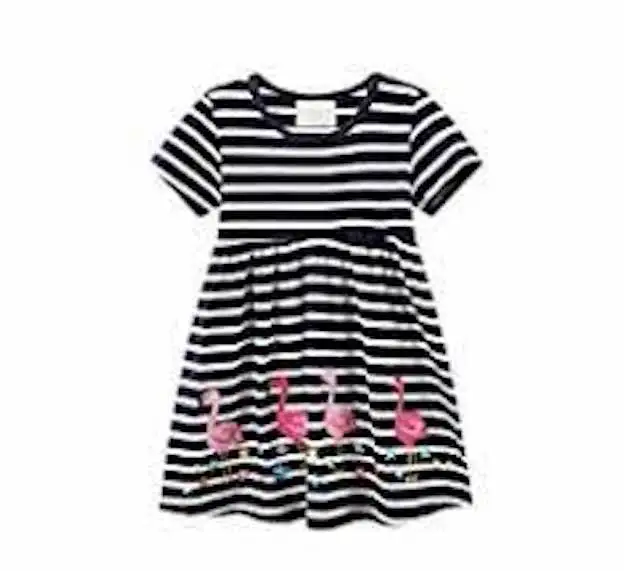 Dress For Kids Children 1-6 Years old Baby Clothing Short Sleeve Formal Party Princess Flower Girls Dresses