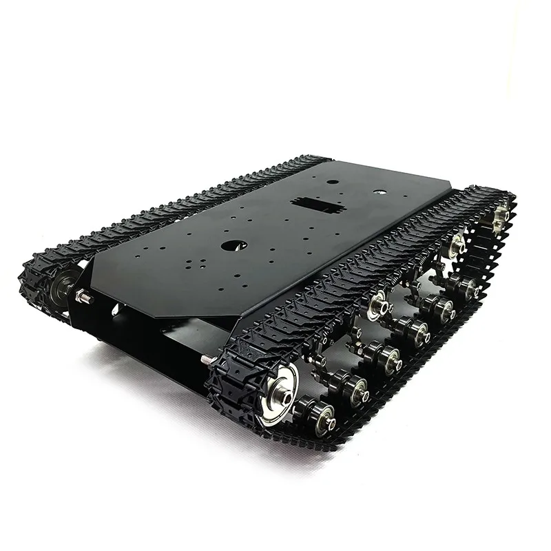 TS700 Tracked Robot Chassis Robot Tank Chassis Metal Track w/ Motor Encoding Disk without Controller