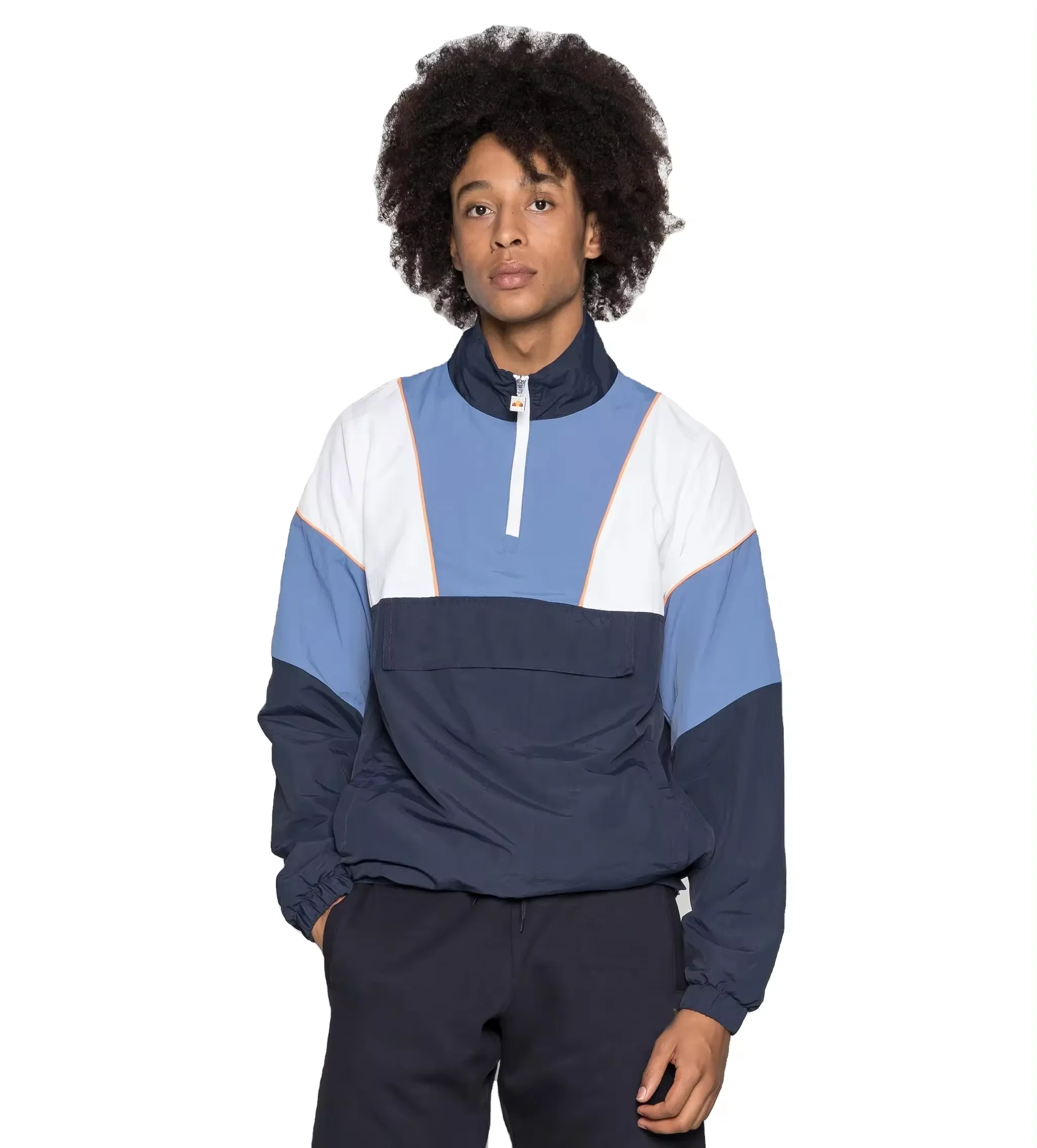 Color Block Anorak Jackets Windbreaker Contrast Colors Jackets Waterproof Nylon /Polyester Jackets