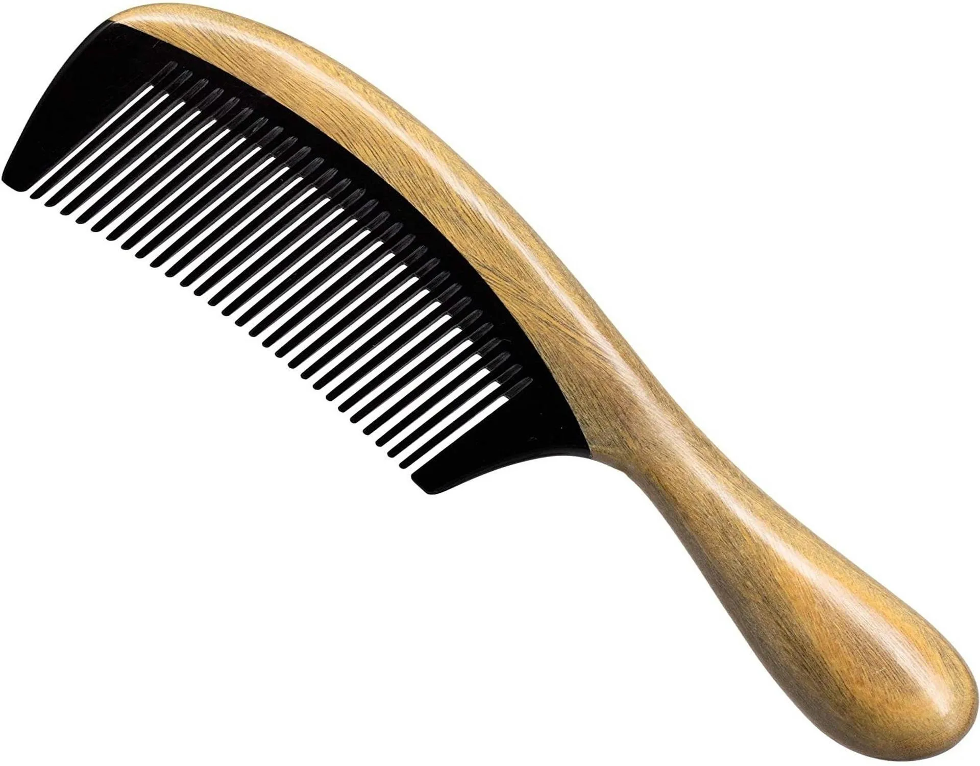 Handmade Elegant Buffalo Horn Comb Pettine In Corno Vintage Massage Hair Long Brush Natural Horn Comb