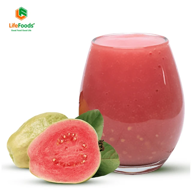 Feature style package price storage purity wholesale puree Frozen Guava Puree Lifefoods from Vietnam