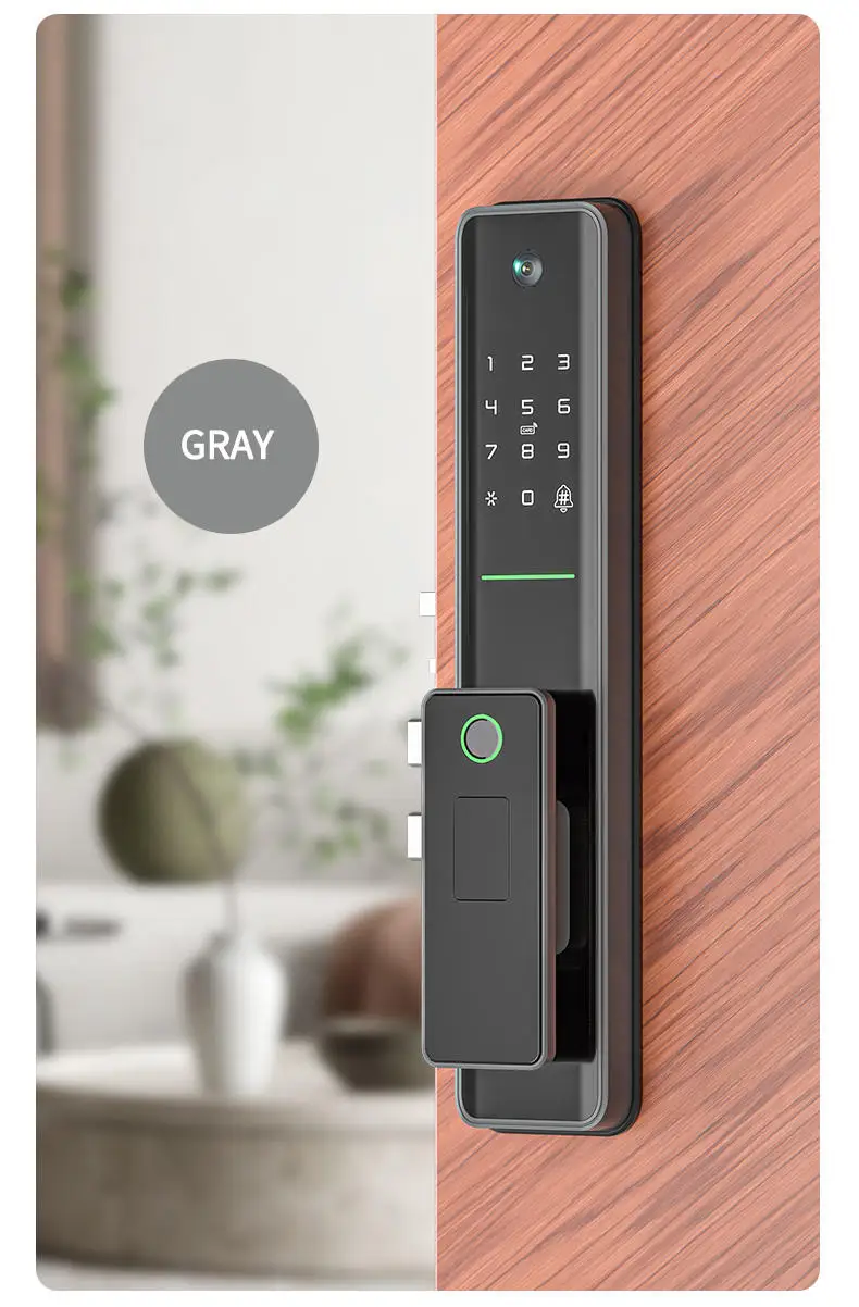 Sinovo WiFi Bluetooth Wireless Digital Door Lock Aluminum Automatic Unlock Smart Lock RFID Card App Password Tuya Key Code