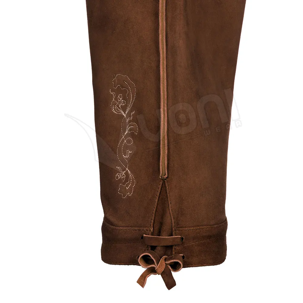 Custom Design Latest Bavarian Shorts Genuine Leather Lederhosen Shorts
