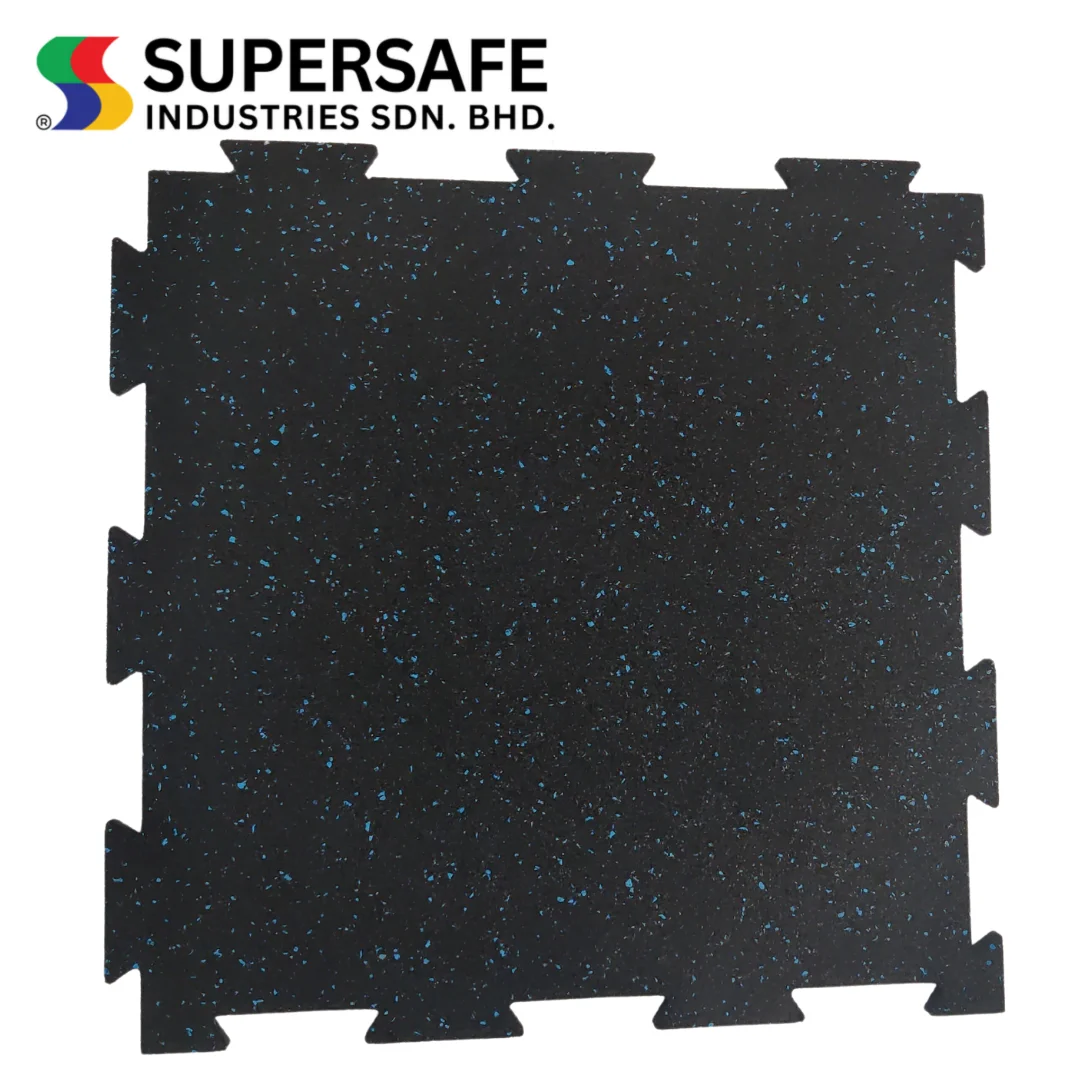 Top Selling Malaysia Easy Interlocking Gym Mats Enhances Safety Reduce Injuries Supersafe Gym Rubber Mats For Gym Flooring