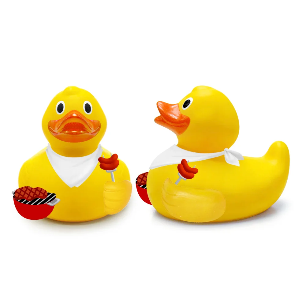 Festival Gift Rubber Duck Squeaky Chinese Dragon Boat Bath Duck