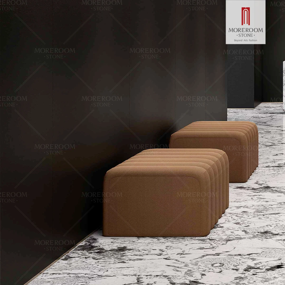 Luxury Texture Pure Black Marble Sintered Stone  Slab for Countertop