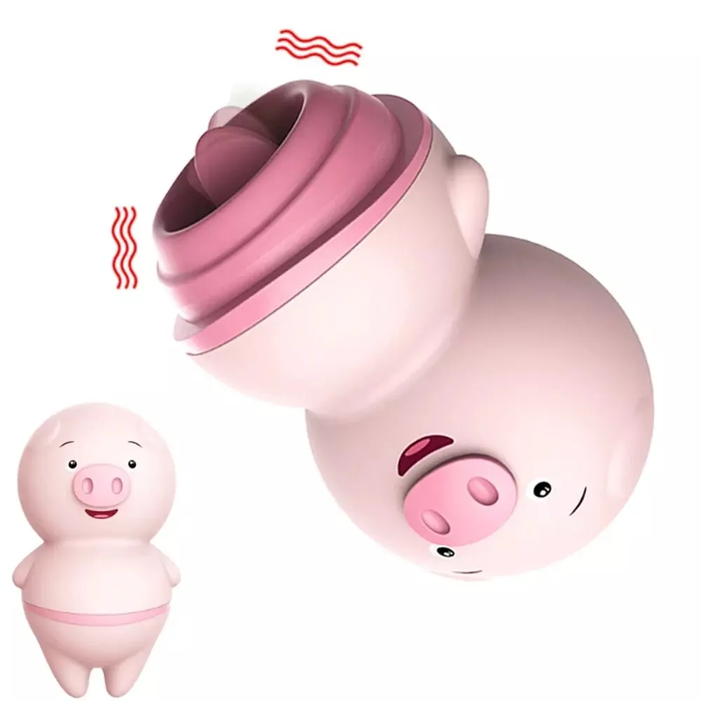 Tongue Lick Women Vibrator Clitoris Massage for Woman Female Masturbator Mini Vibrators Anal Shop Vagina Sex Toys Cute Pig