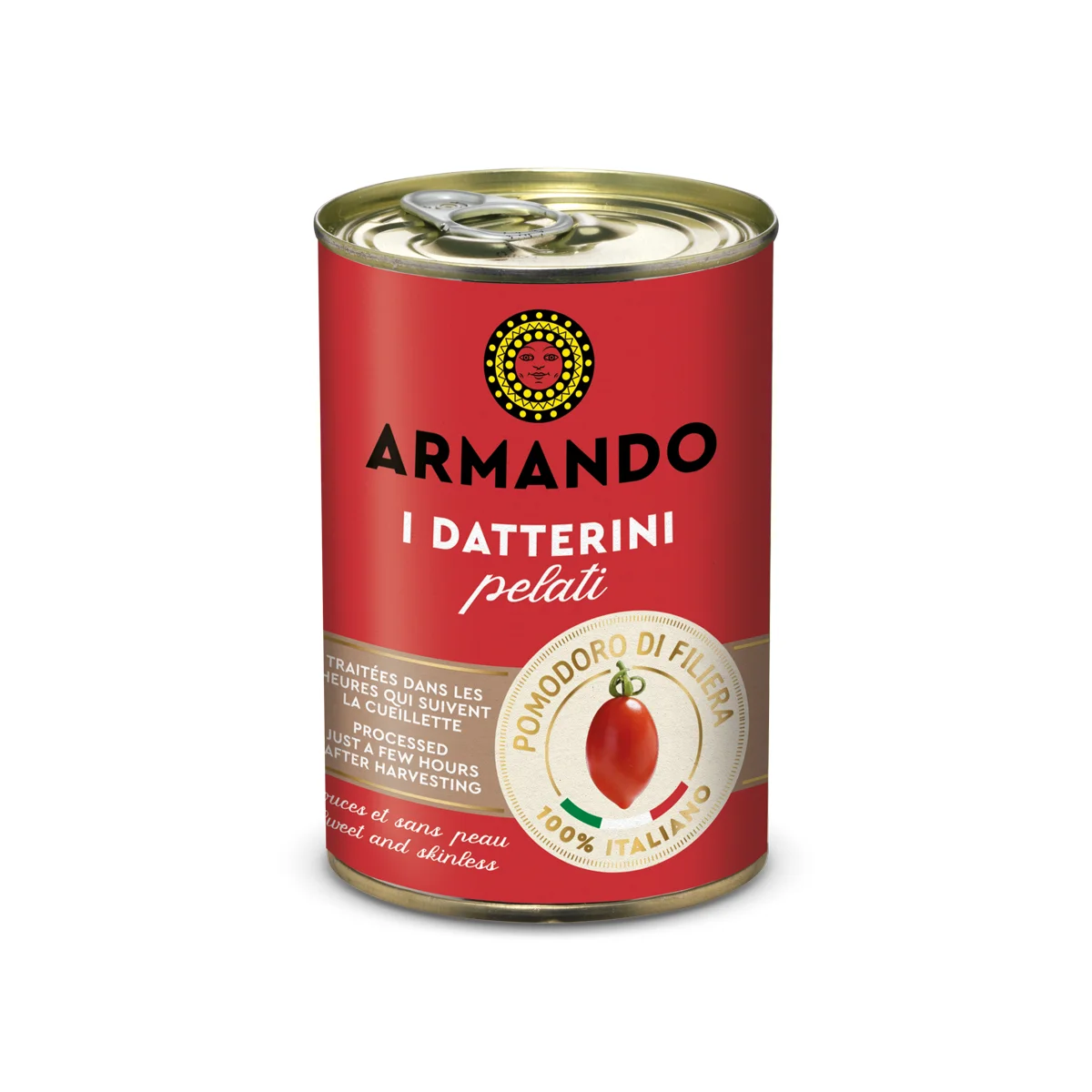 High 100% Italian Quality Premium Ready fresh Peeled Datterini Tomatoes Sauce 400g can for Wholesale