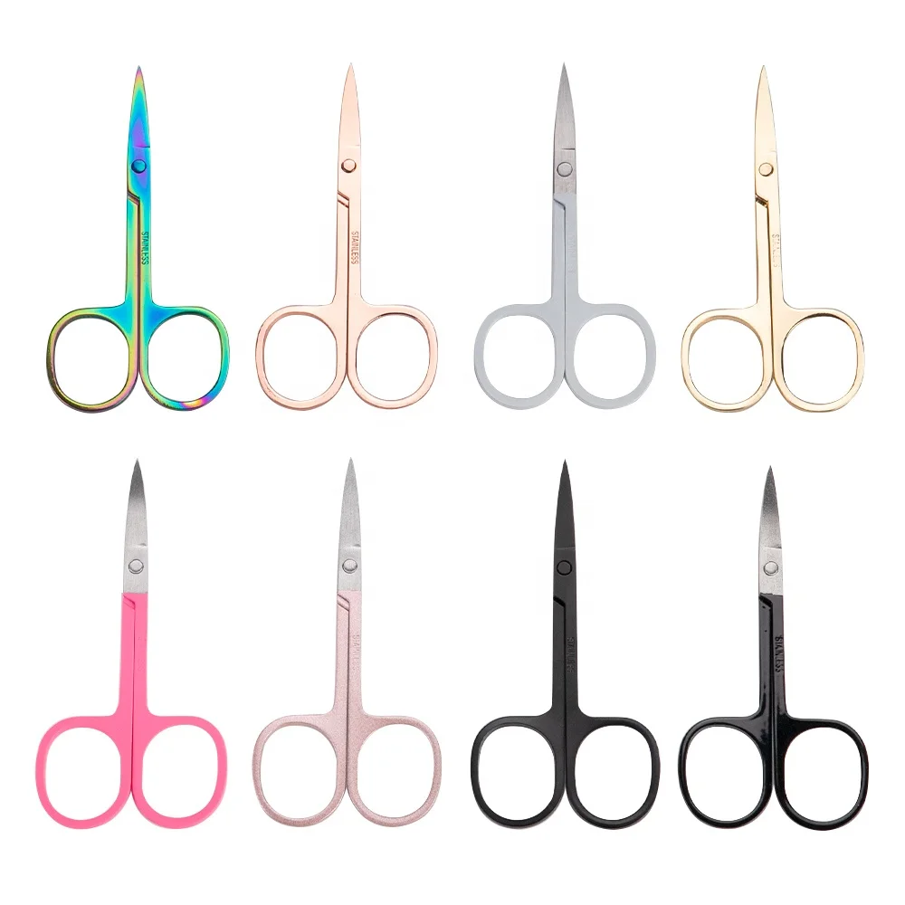New arrival professional nail supplies stainless steel nail scissors fine pointed tip nail cuticle scissors