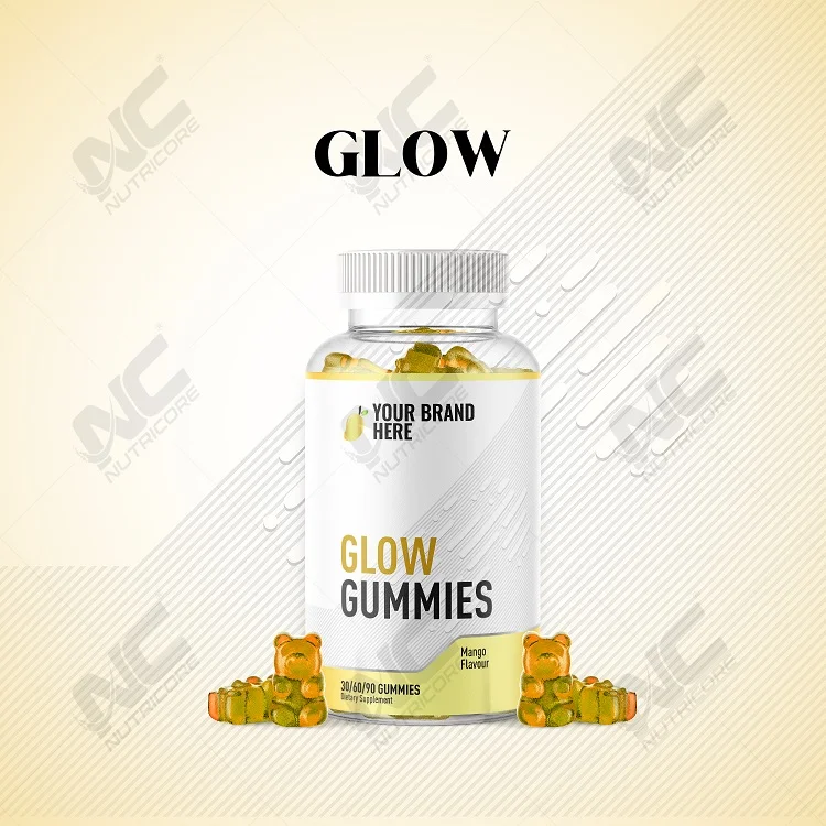 High Quality Top Selling Custom Label Healthcare Supplement Glow Gummies from Trusted Indian Supplier